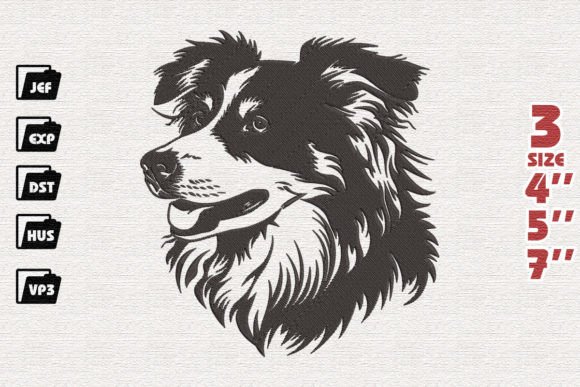Collie Dog Embroidery Design Review