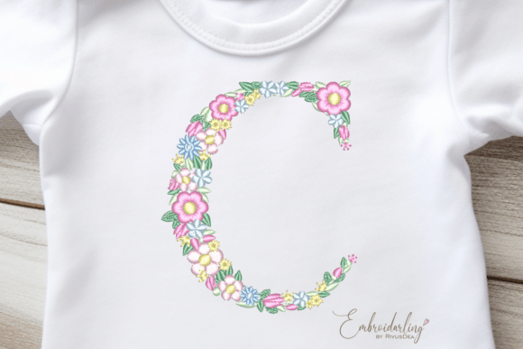 Floral Letter C Machine Embroidery Review