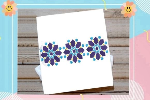 Moroccan Geometric Embroidery Delight 8 Ensemble