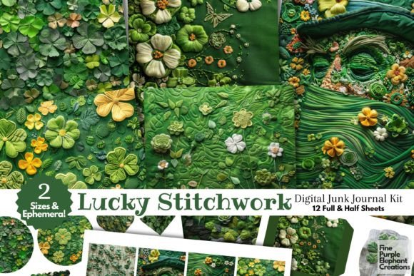 St. Patricks Day Junk Journal Embroidery Design Review